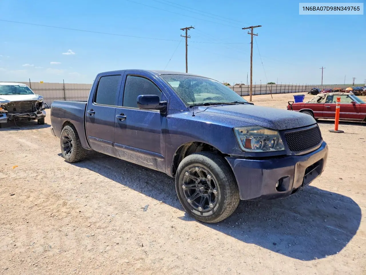 2008 Nissan Titan Xe Ffv VIN: 1N6BA07D98N349765 Lot: 57584596
