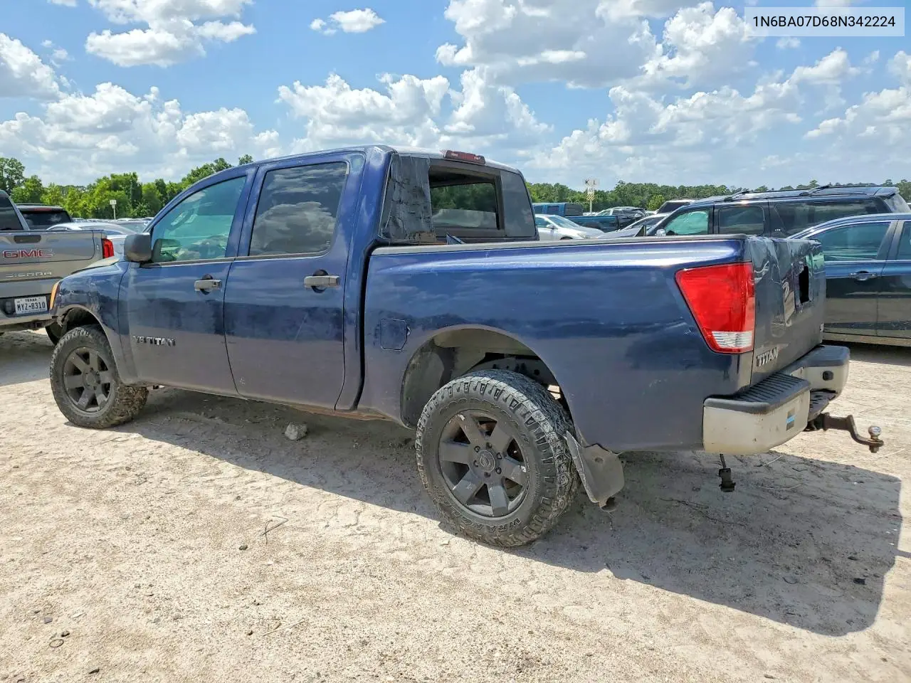 2008 Nissan Titan Xe Ffv VIN: 1N6BA07D68N342224 Lot: 60406446