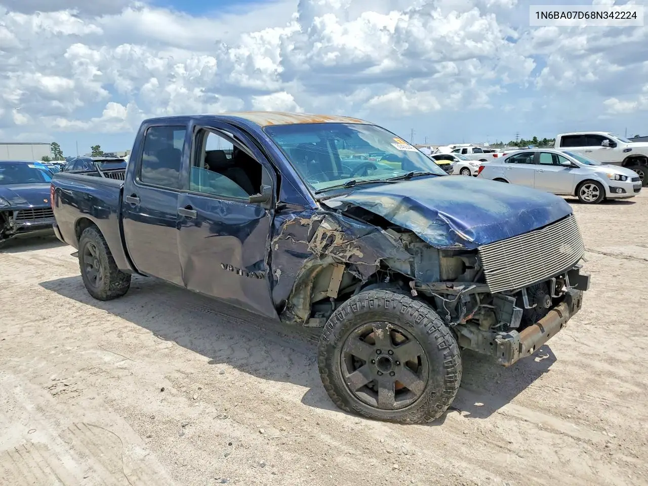 2008 Nissan Titan Xe Ffv VIN: 1N6BA07D68N342224 Lot: 60406446