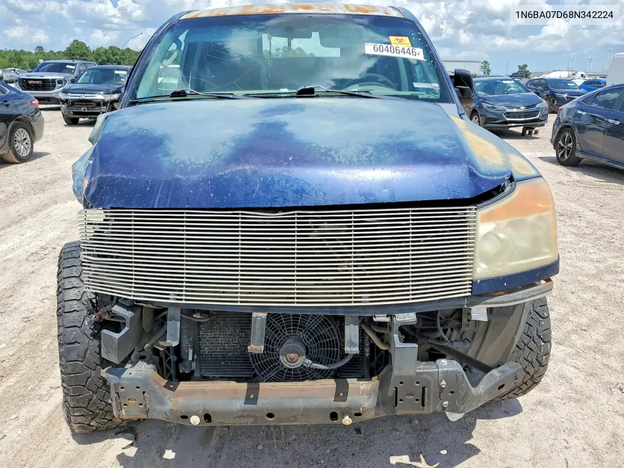 2008 Nissan Titan Xe Ffv VIN: 1N6BA07D68N342224 Lot: 60406446