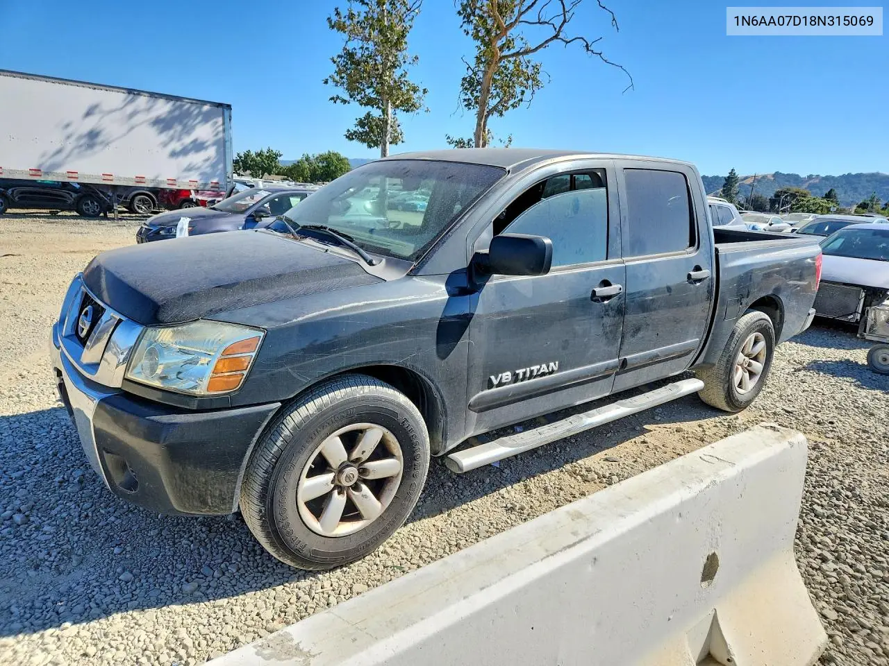 2008 Nissan Titan Xe/Se/Le VIN: 1N6AA07D18N315069 Lot: 60450786