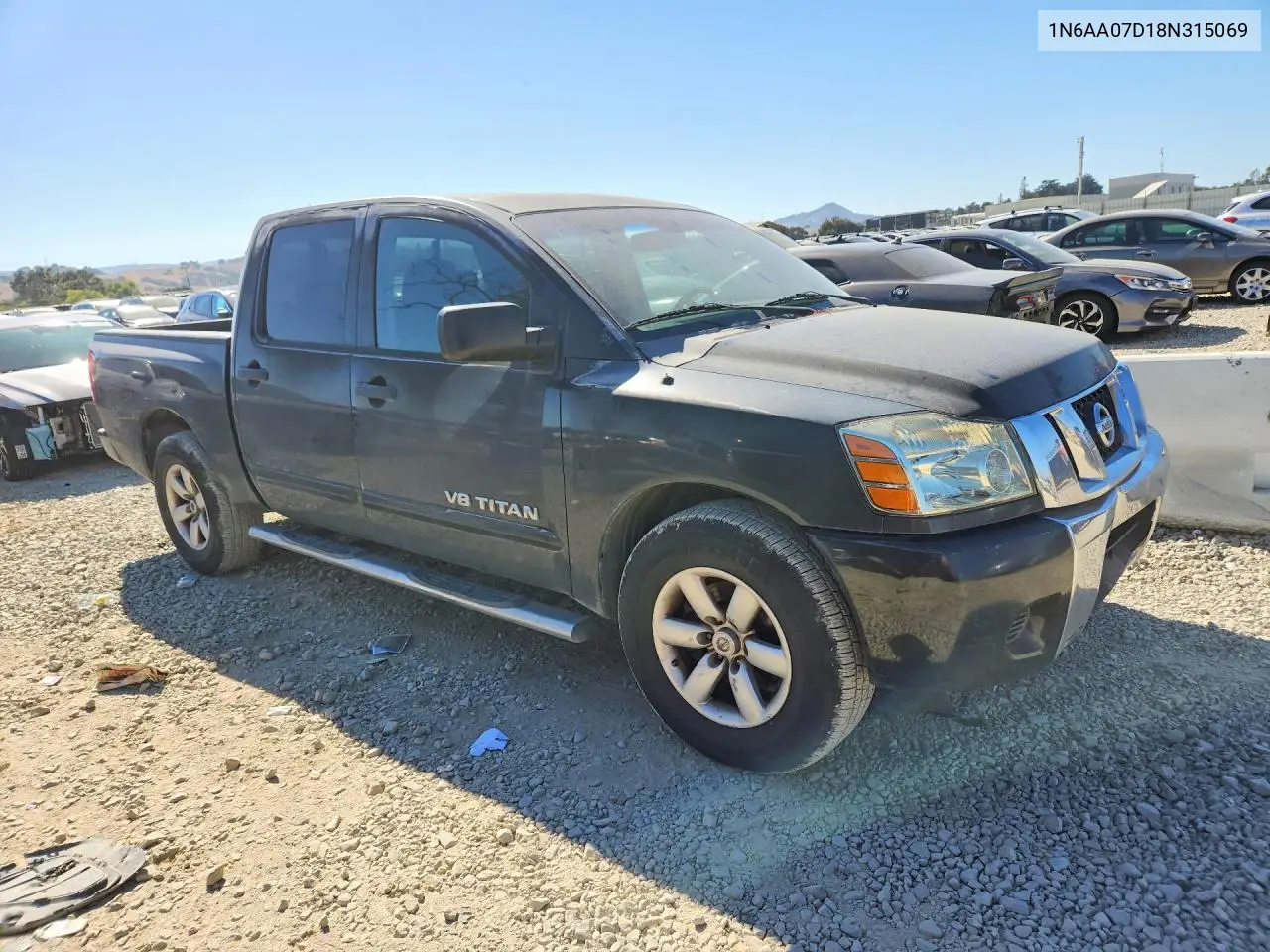 2008 Nissan Titan Xe/Se/Le VIN: 1N6AA07D18N315069 Lot: 60450786