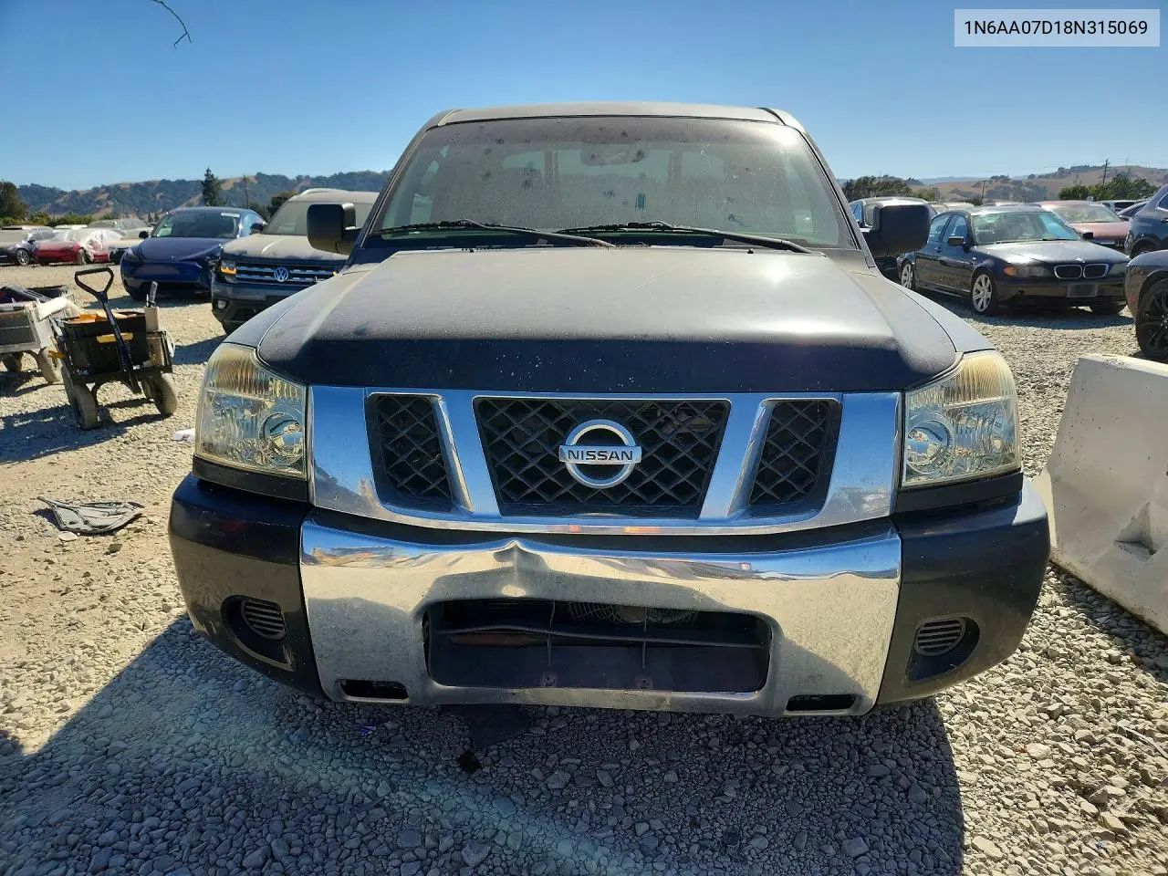 2008 Nissan Titan Xe/Se/Le VIN: 1N6AA07D18N315069 Lot: 60450786