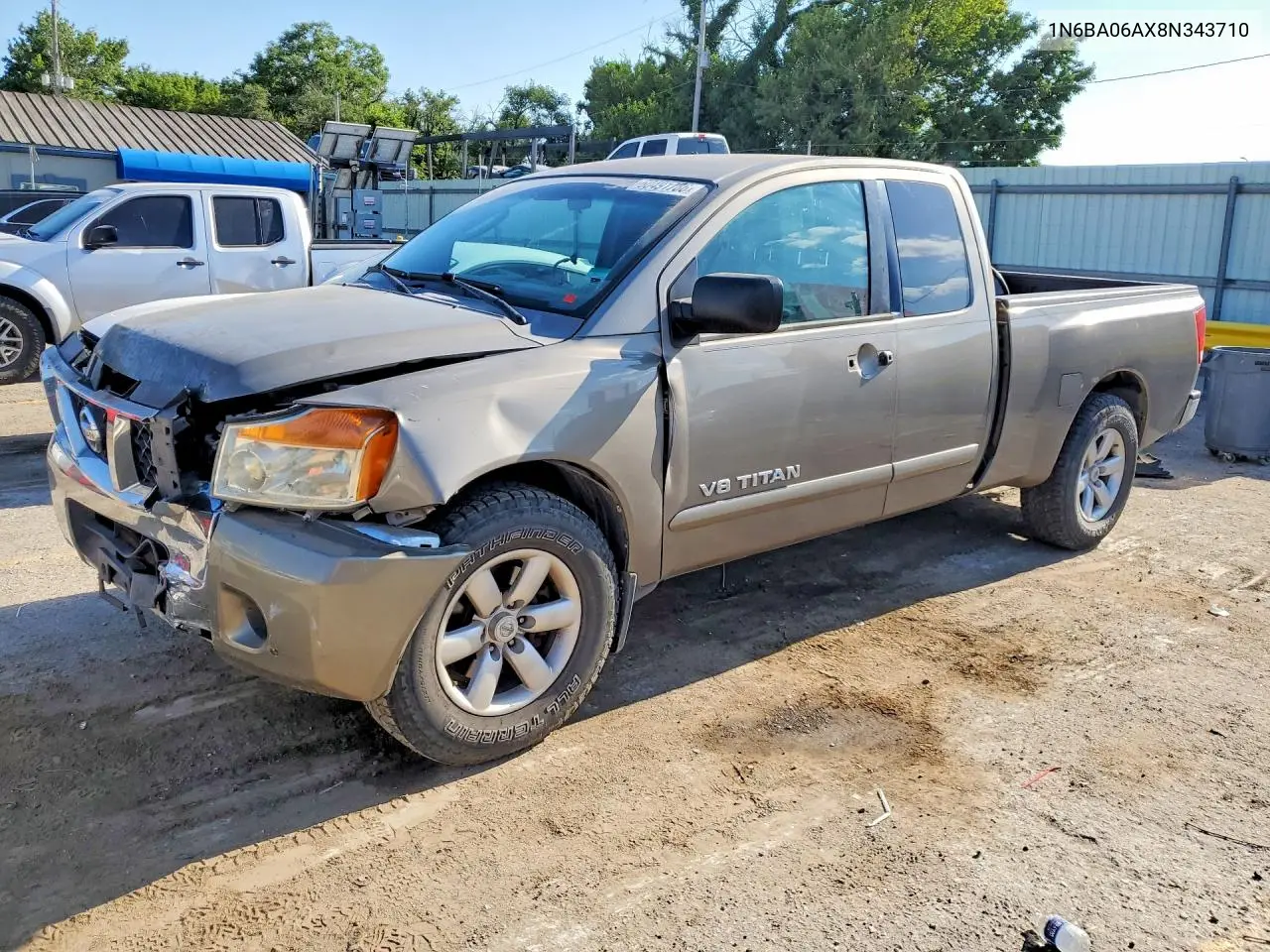 2008 Nissan Titan Xe Ffv VIN: 1N6BA06AX8N343710 Lot: 60491786