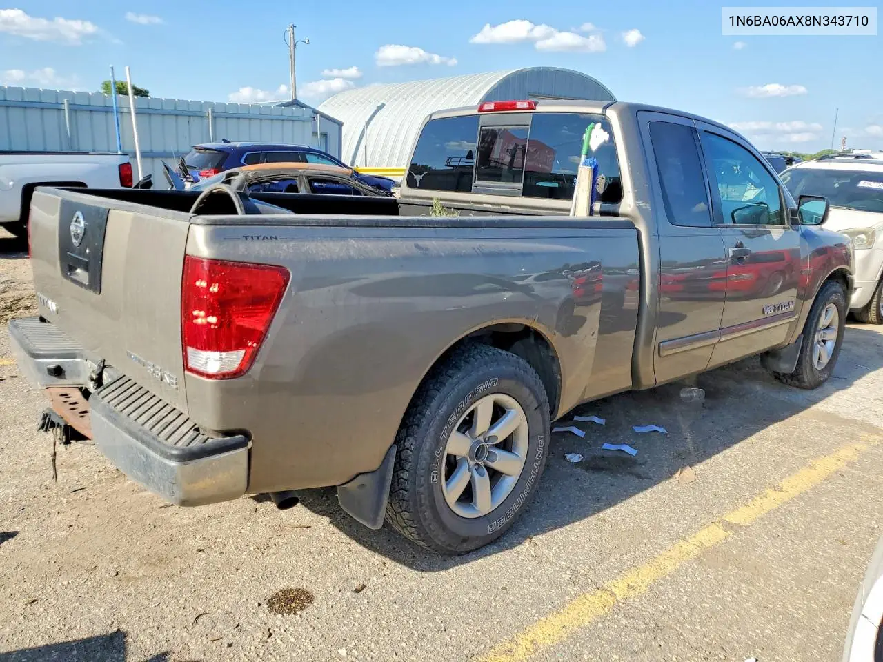 2008 Nissan Titan Xe Ffv VIN: 1N6BA06AX8N343710 Lot: 60491786