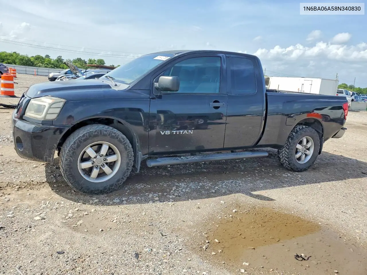 2008 Nissan Titan Xe/Se/Le VIN: 1N6BA06A58N340830 Lot: 61412136