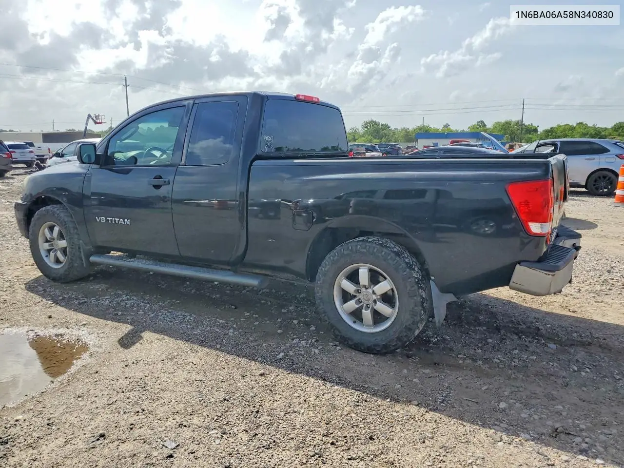 2008 Nissan Titan Xe/Se/Le VIN: 1N6BA06A58N340830 Lot: 61412136