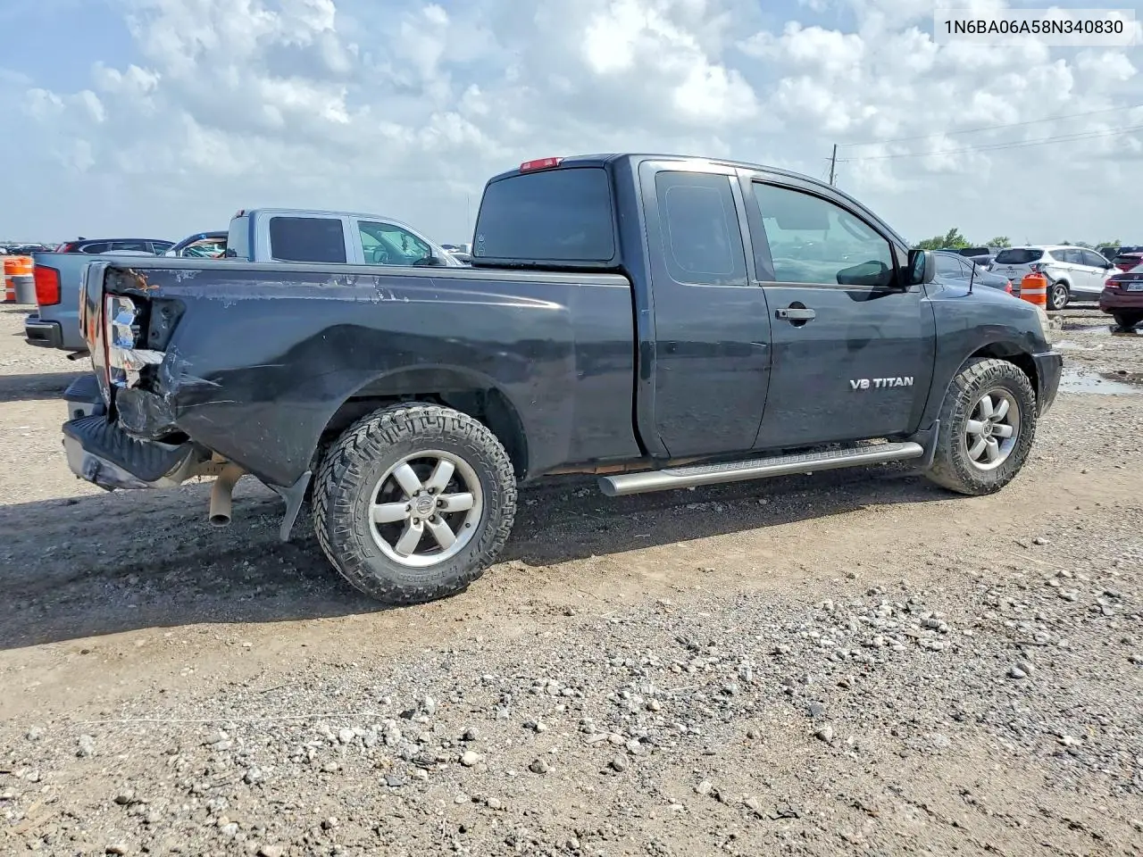 2008 Nissan Titan Xe/Se/Le VIN: 1N6BA06A58N340830 Lot: 61412136
