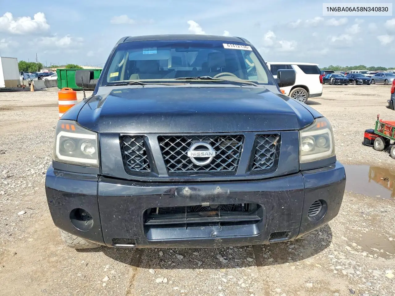 2008 Nissan Titan Xe/Se/Le VIN: 1N6BA06A58N340830 Lot: 61412136