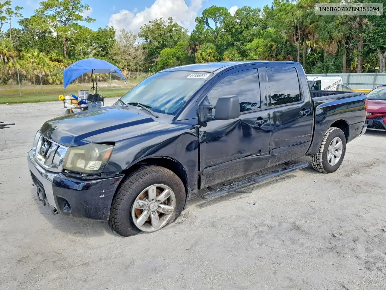 2008 Nissan Titan Xe VIN: 1N6BA07D78N355094 Lot: 61486086