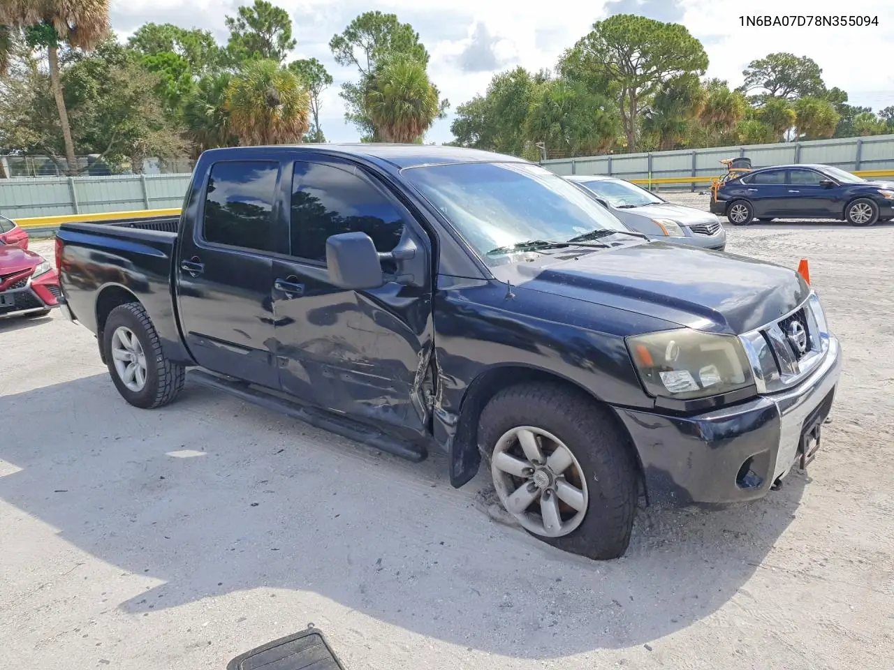 2008 Nissan Titan Xe VIN: 1N6BA07D78N355094 Lot: 61486086