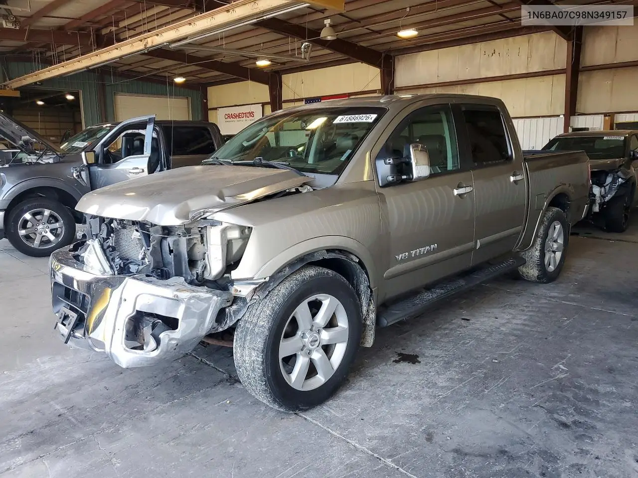 2008 Nissan Titan Xe Ffv VIN: 1N6BA07C98N349157 Lot: 61886926