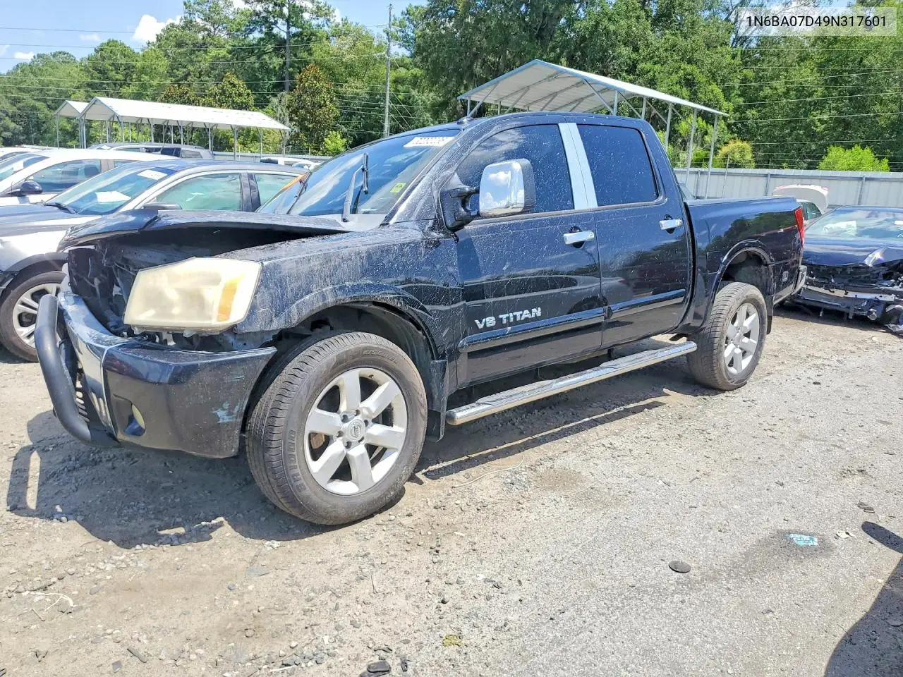 2009 Nissan Titan Xe Ffv VIN: 1N6BA07D49N317601 Lot: 60202236