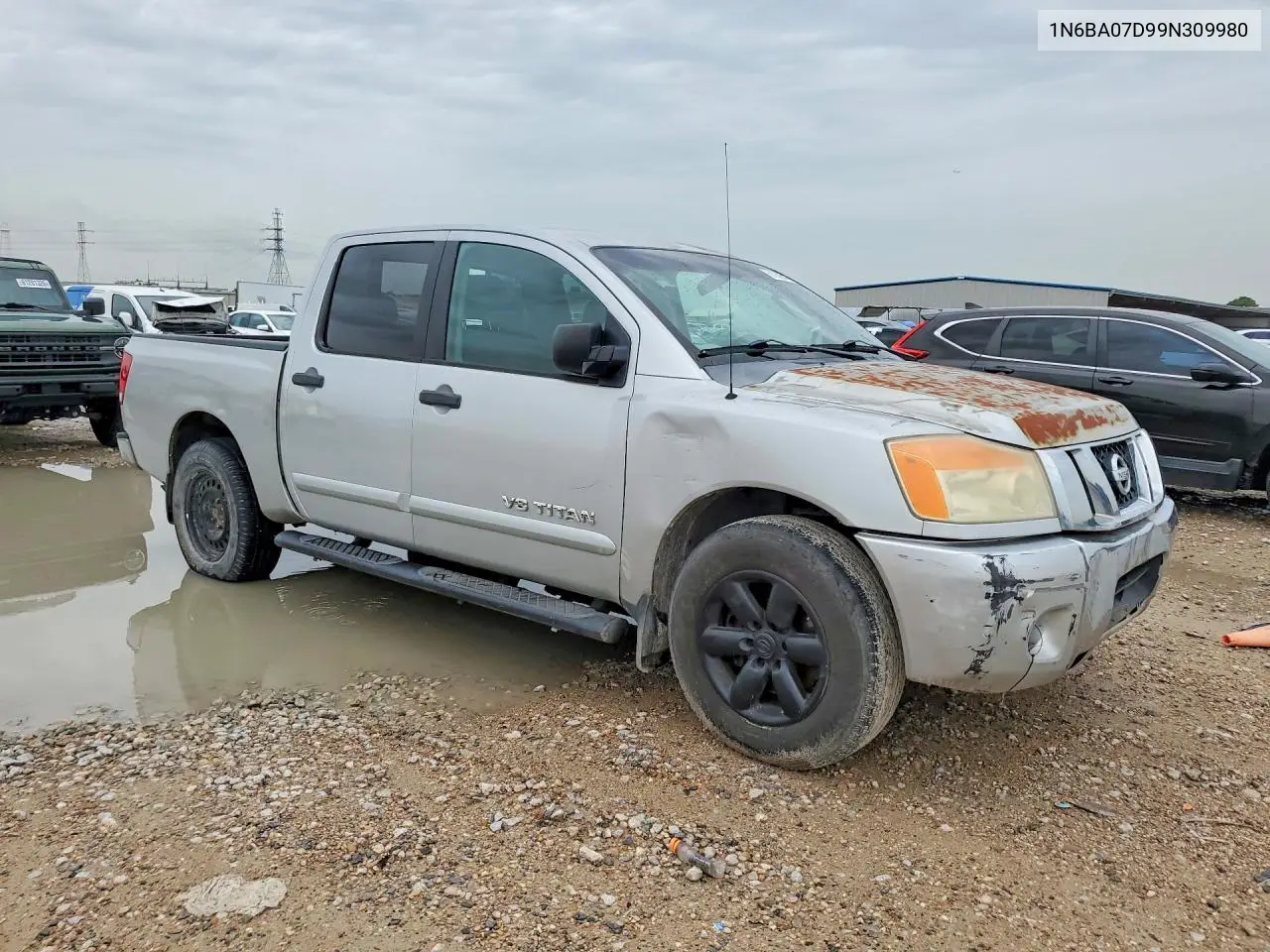 2009 Nissan Titan Xe Ffv VIN: 1N6BA07D99N309980 Lot: 61060546