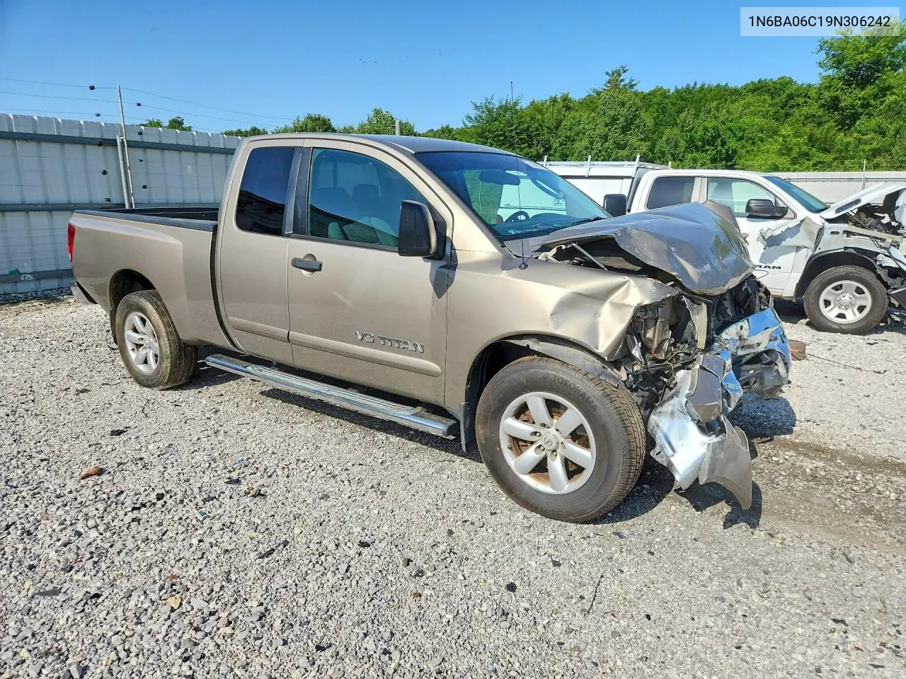 2009 Nissan Titan Xe Ffv VIN: 1N6BA06C19N306242 Lot: 61859976