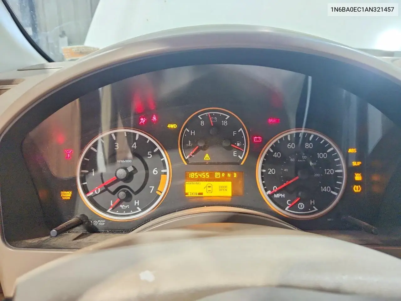 2010 Nissan Titan Se VIN: 1N6BA0EC1AN321457 Lot: 61541446