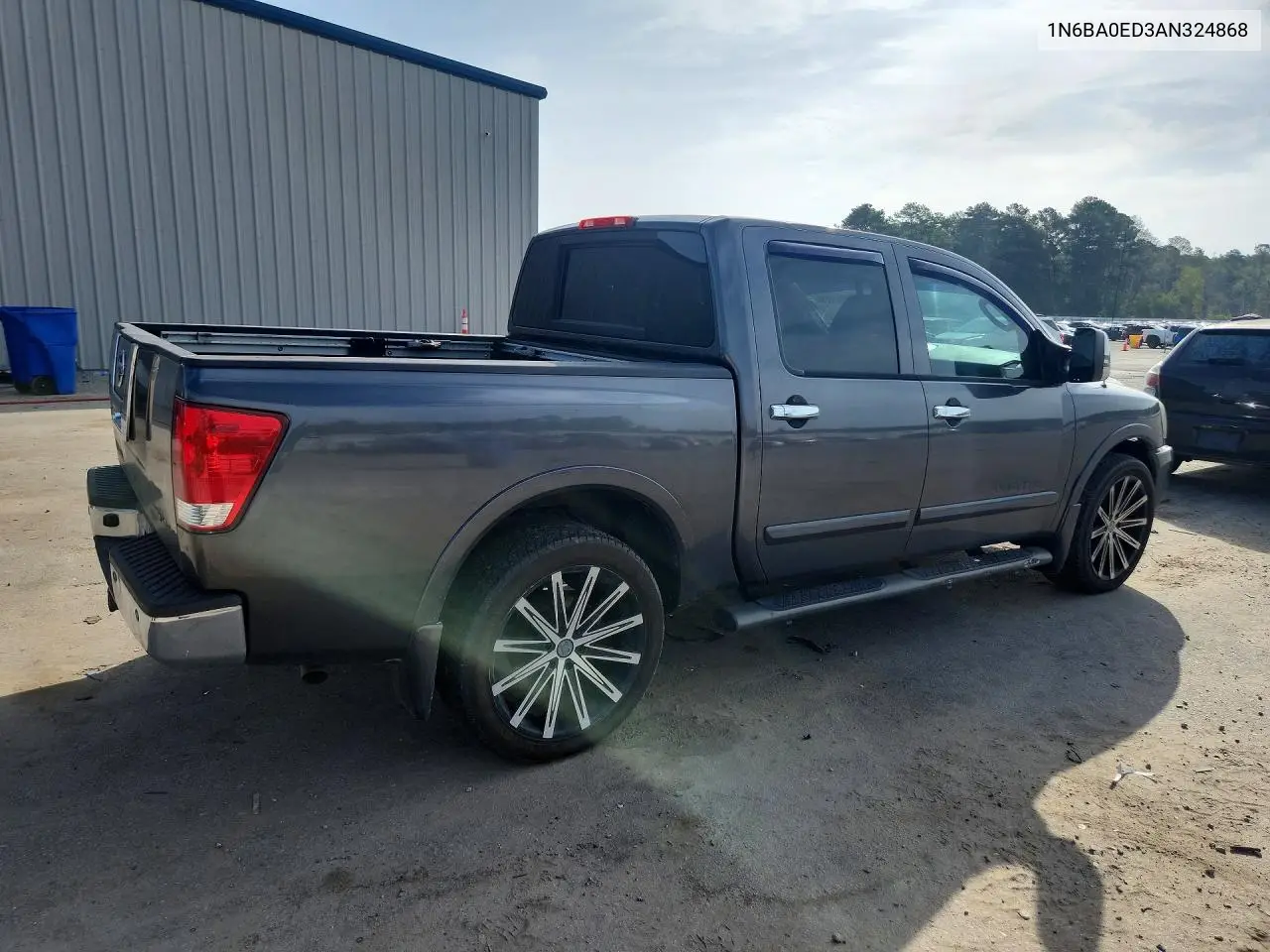2010 Nissan Titan Se VIN: 1N6BA0ED3AN324868 Lot: 62114566