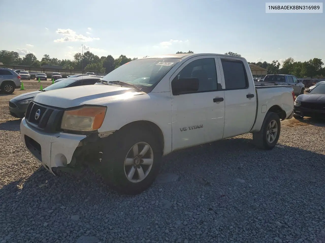 2011 Nissan Titan S VIN: 1N6BA0EK8BN316989 Lot: 59075536