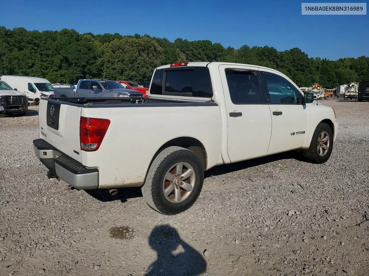 2011 Nissan Titan S VIN: 1N6BA0EK8BN316989 Lot: 59075536