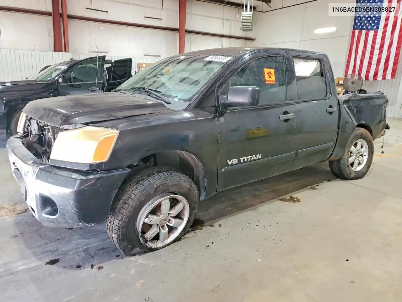 2011 Nissan Titan S/Sv/Sl/Pro-4X VIN: 1N6BA0ED6BN308827 Lot: 60466546