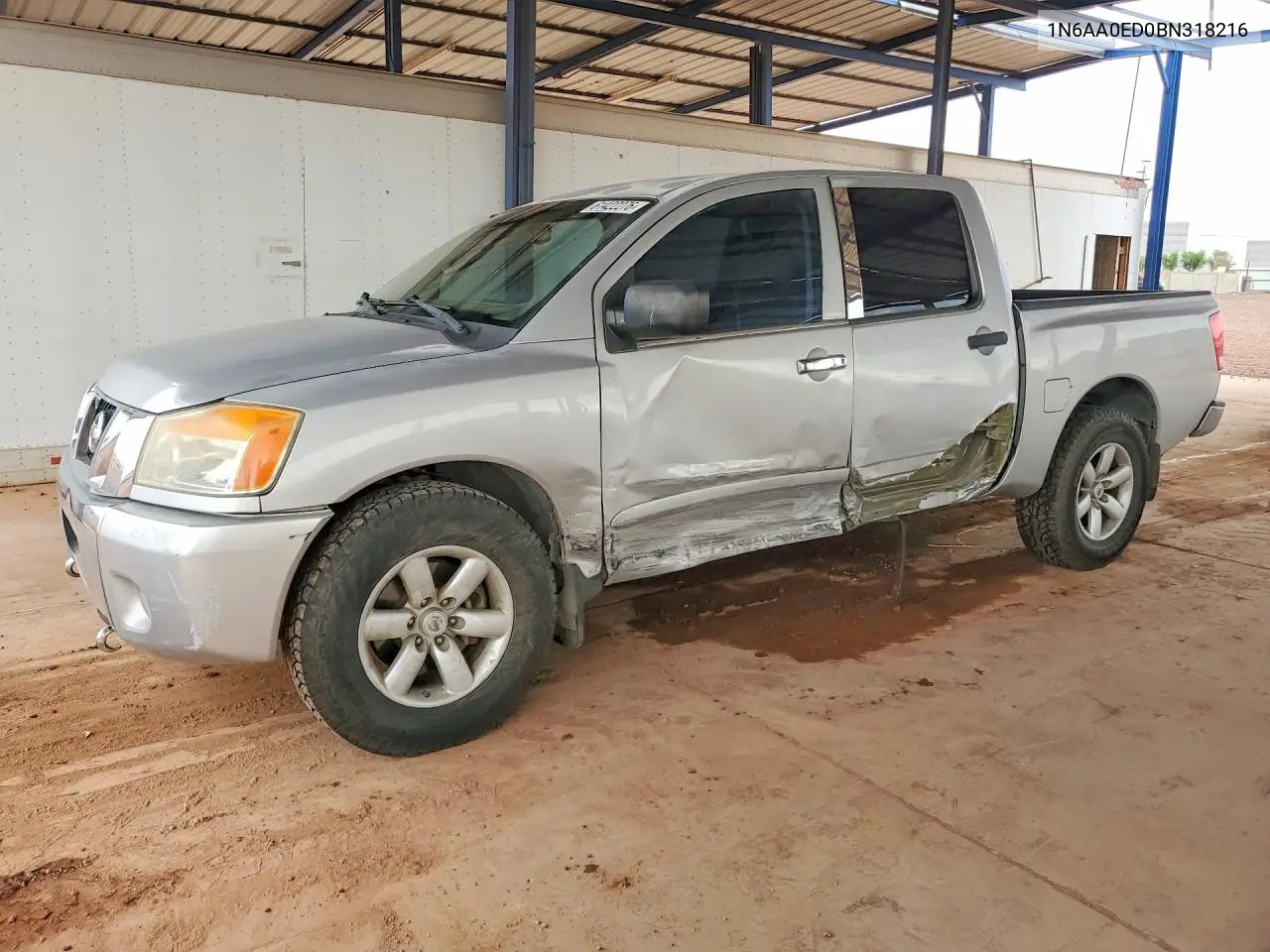 2011 Nissan Titan Sv VIN: 1N6AA0ED0BN318216 Lot: 61422276