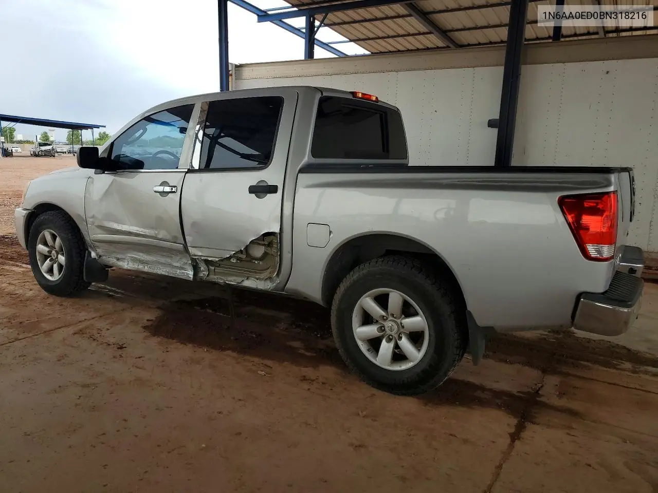 2011 Nissan Titan Sv VIN: 1N6AA0ED0BN318216 Lot: 61422276