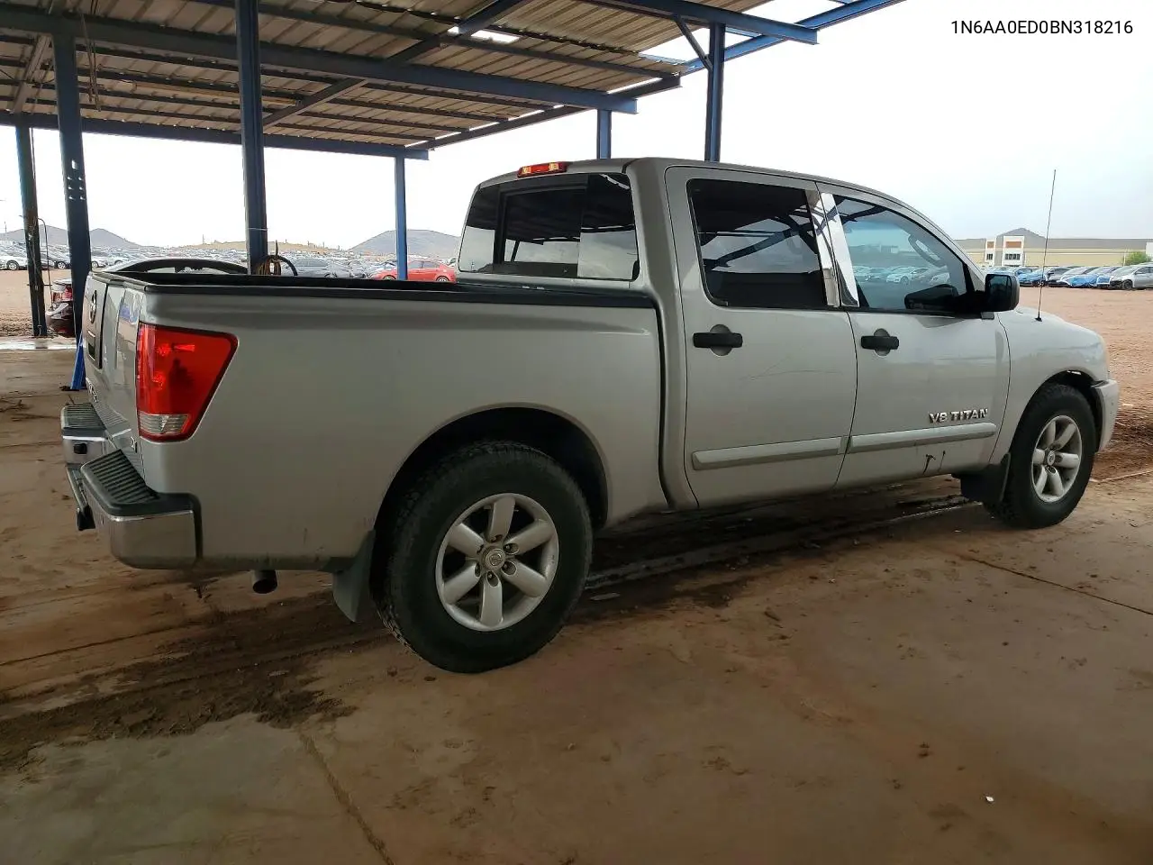 2011 Nissan Titan Sv VIN: 1N6AA0ED0BN318216 Lot: 61422276