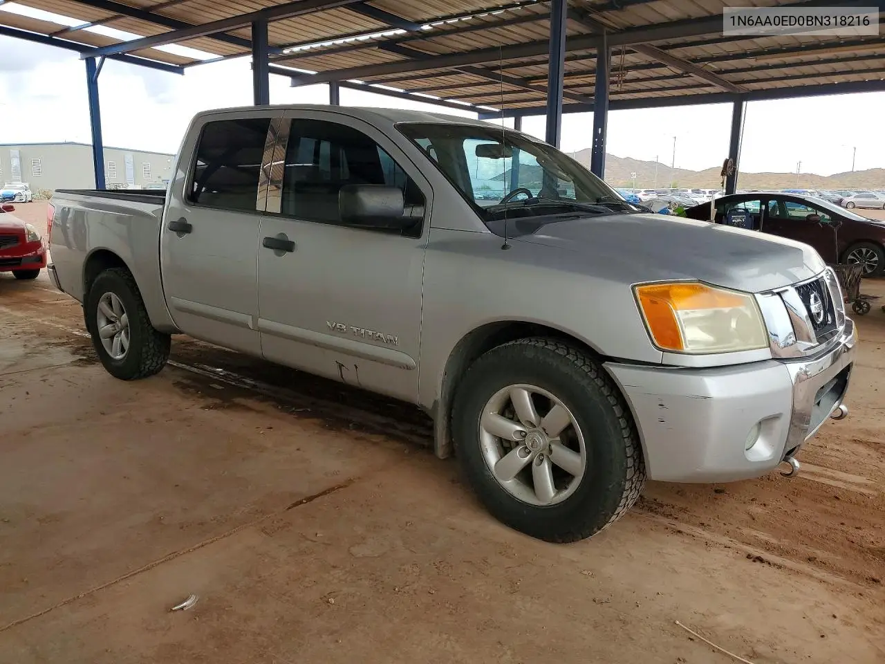2011 Nissan Titan Sv VIN: 1N6AA0ED0BN318216 Lot: 61422276