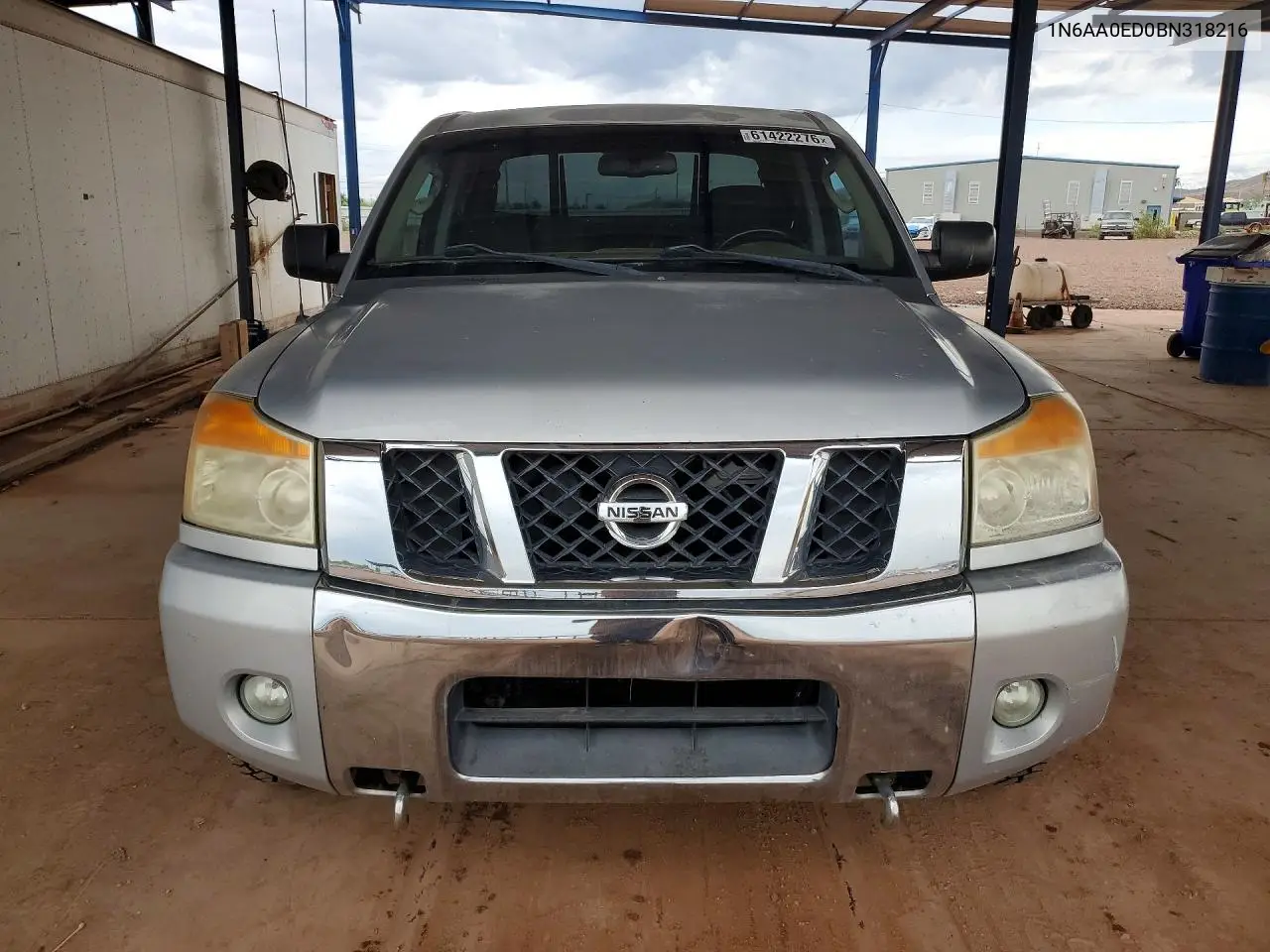 2011 Nissan Titan Sv VIN: 1N6AA0ED0BN318216 Lot: 61422276