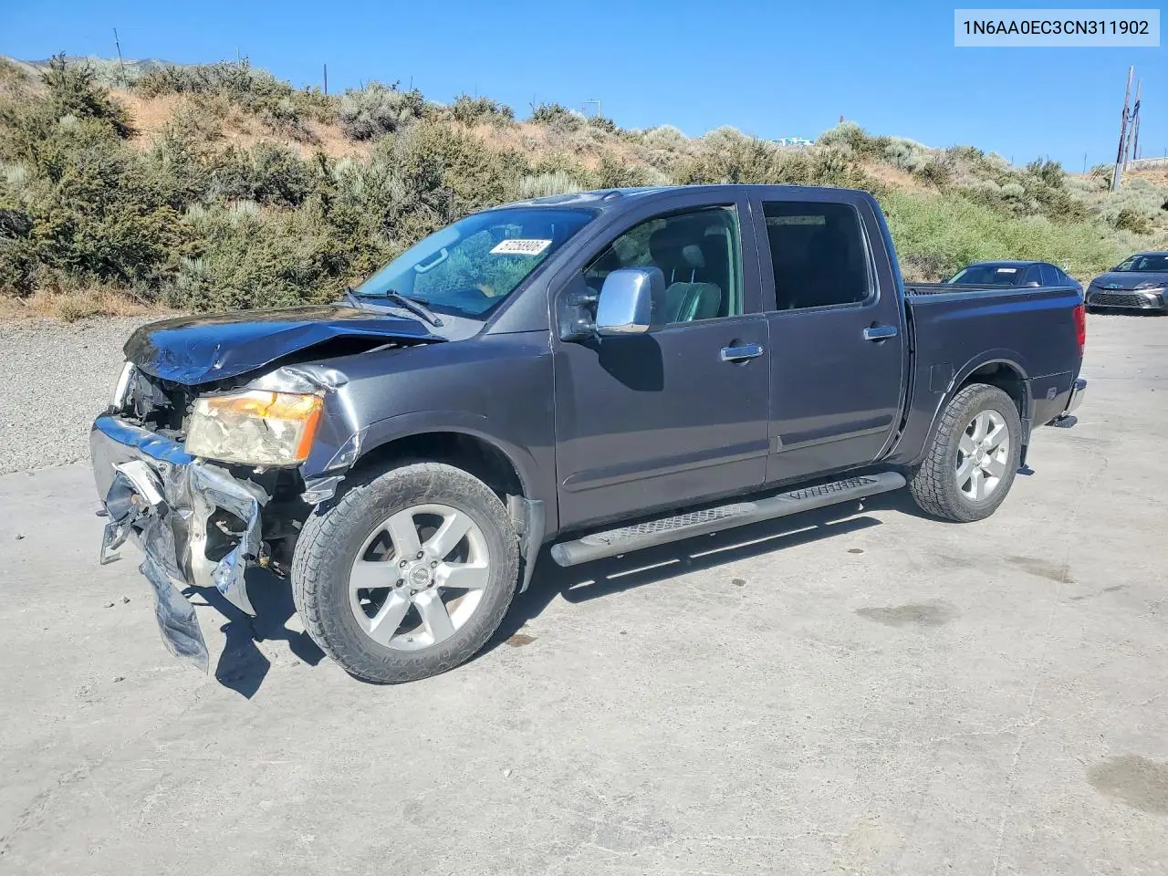 2012 Nissan Titan Sv VIN: 1N6AA0EC3CN311902 Lot: 57258906