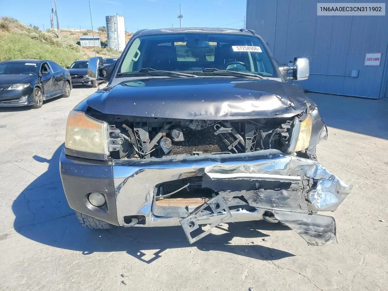 2012 Nissan Titan Sv VIN: 1N6AA0EC3CN311902 Lot: 57258906
