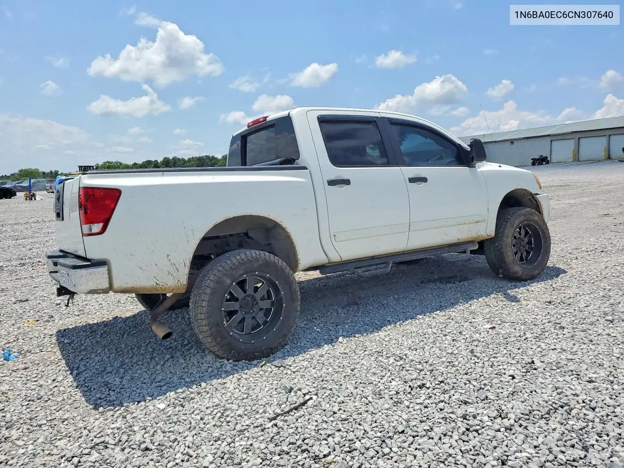 2012 Nissan Titan Sv VIN: 1N6BA0EC6CN307640 Lot: 59807696
