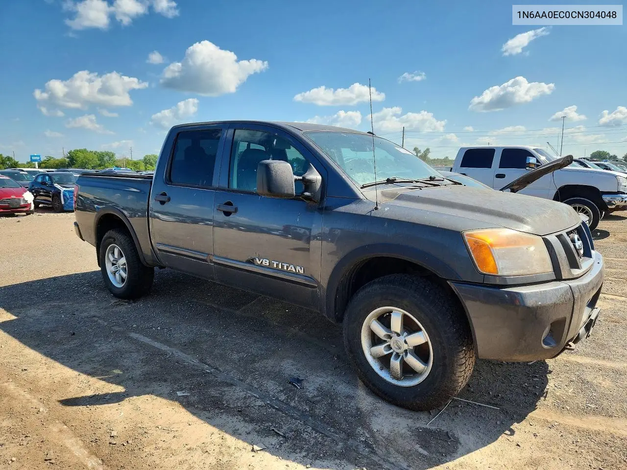 2012 Nissan Titan Sv VIN: 1N6AA0EC0CN304048 Lot: 60136806