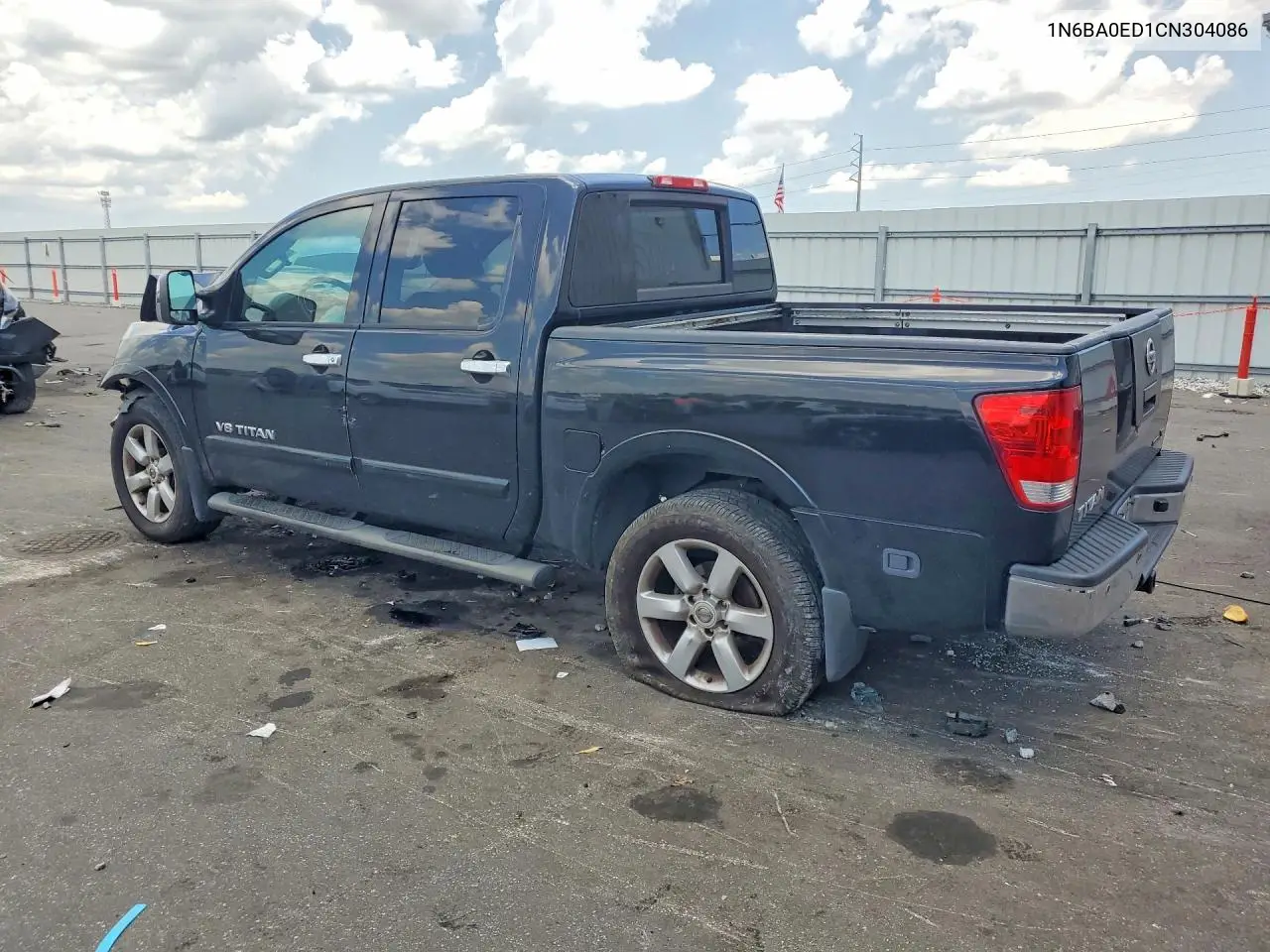 2012 Nissan Titan Sv VIN: 1N6BA0ED1CN304086 Lot: 61052716