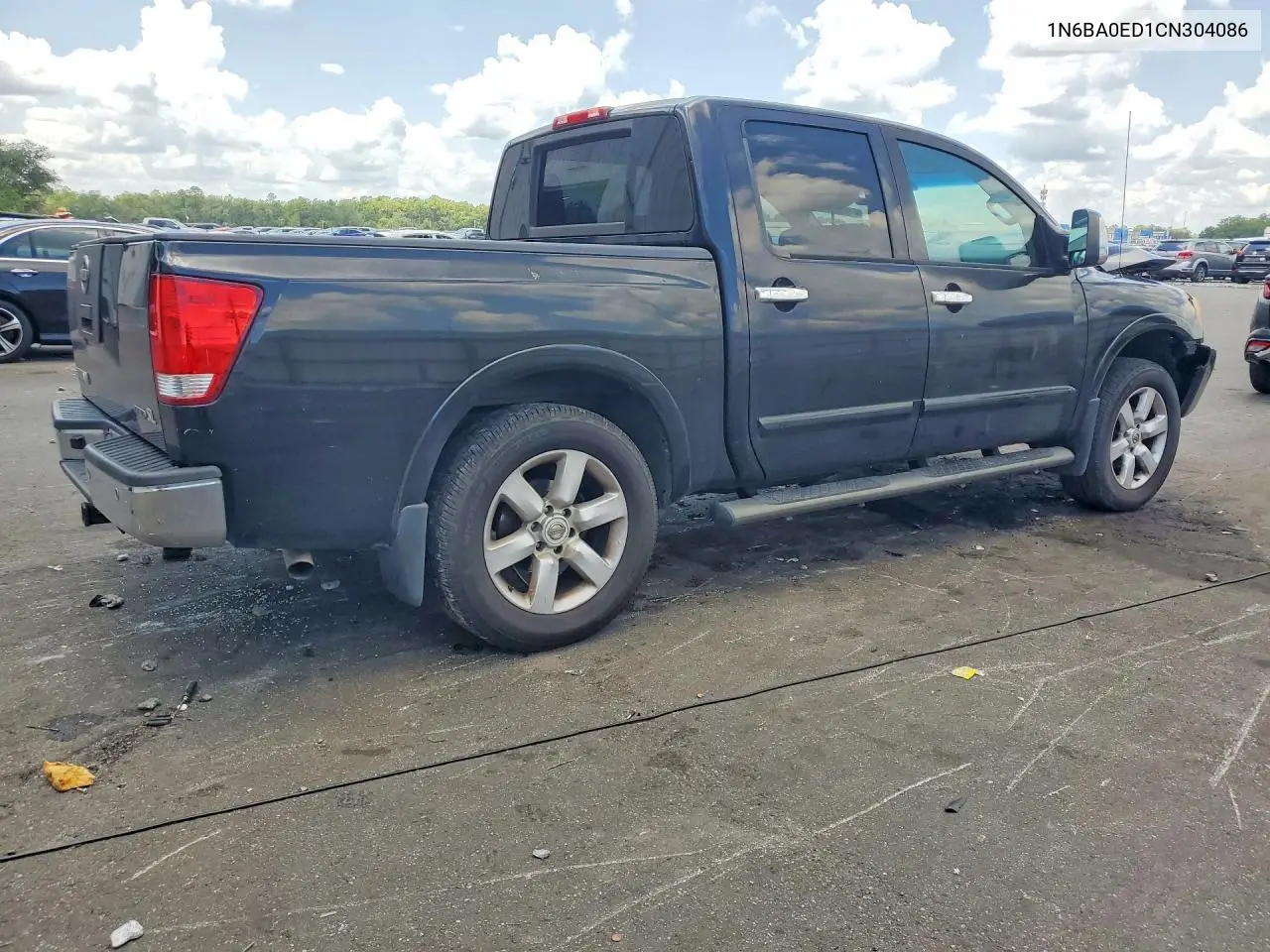 2012 Nissan Titan Sv VIN: 1N6BA0ED1CN304086 Lot: 61052716