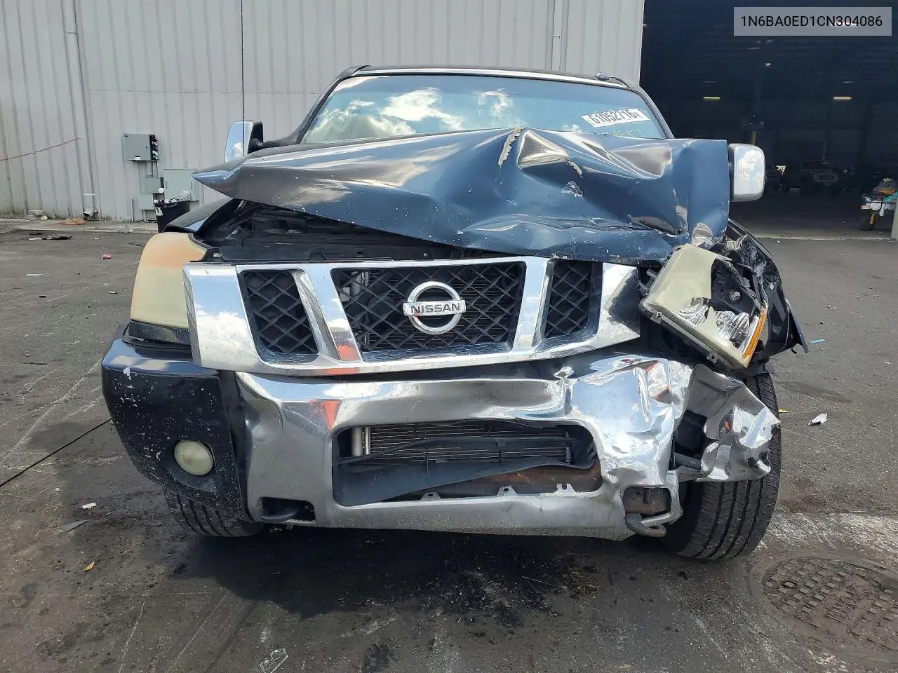 2012 Nissan Titan Sv VIN: 1N6BA0ED1CN304086 Lot: 61052716