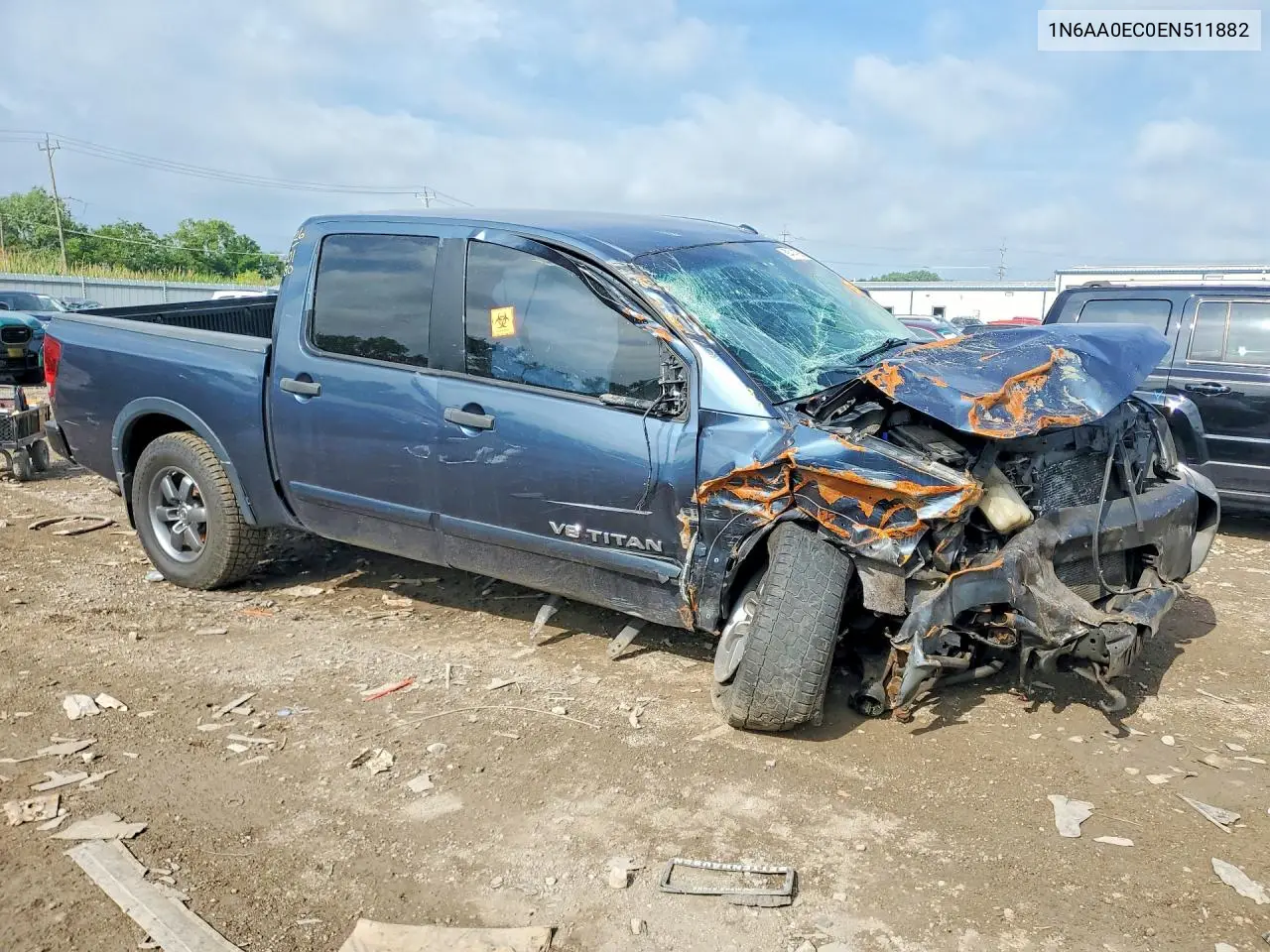 2014 Nissan Titan Pro-4X VIN: 1N6AA0EC0EN511882 Lot: 58414786