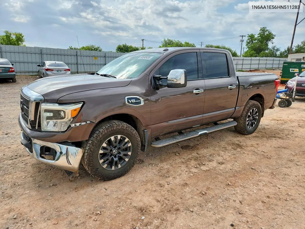 2017 Nissan Titan Sl VIN: 1N6AA1E56HN511283 Lot: 58545436