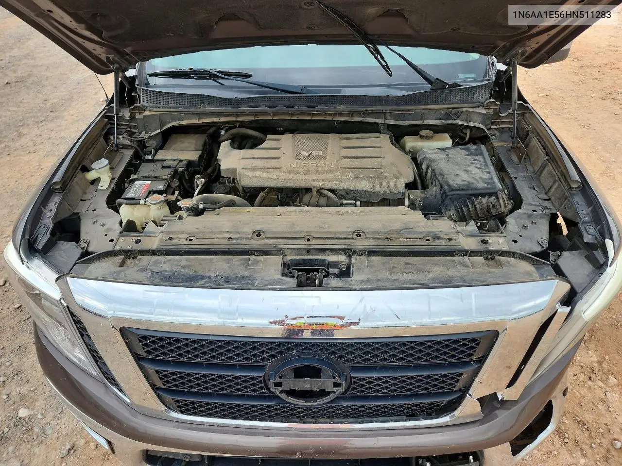 2017 Nissan Titan Sl VIN: 1N6AA1E56HN511283 Lot: 58545436