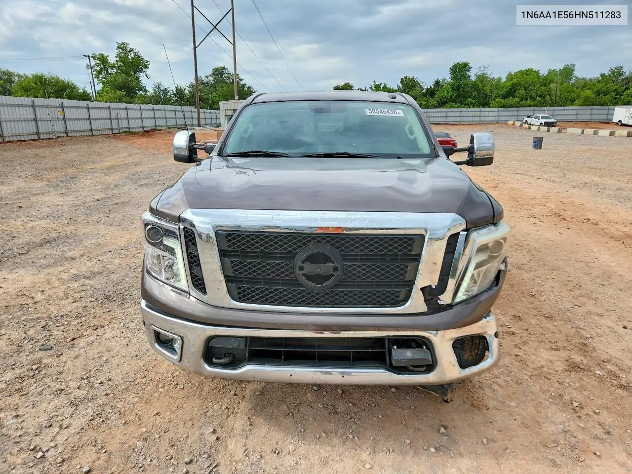 2017 Nissan Titan Sl VIN: 1N6AA1E56HN511283 Lot: 58545436