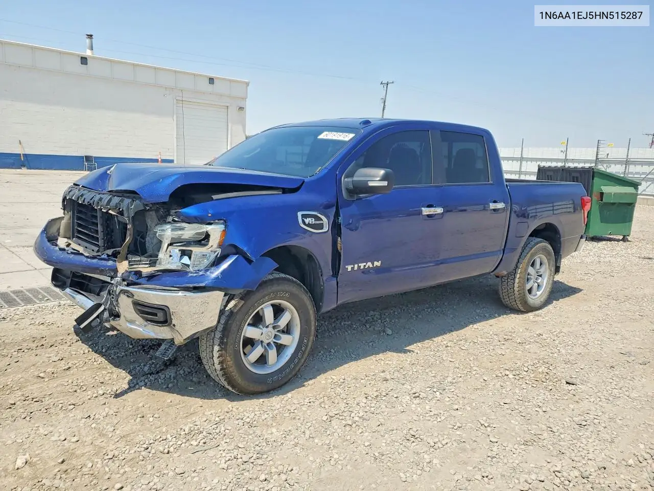 2017 Nissan Titan S VIN: 1N6AA1EJ5HN515287 Lot: 60191916