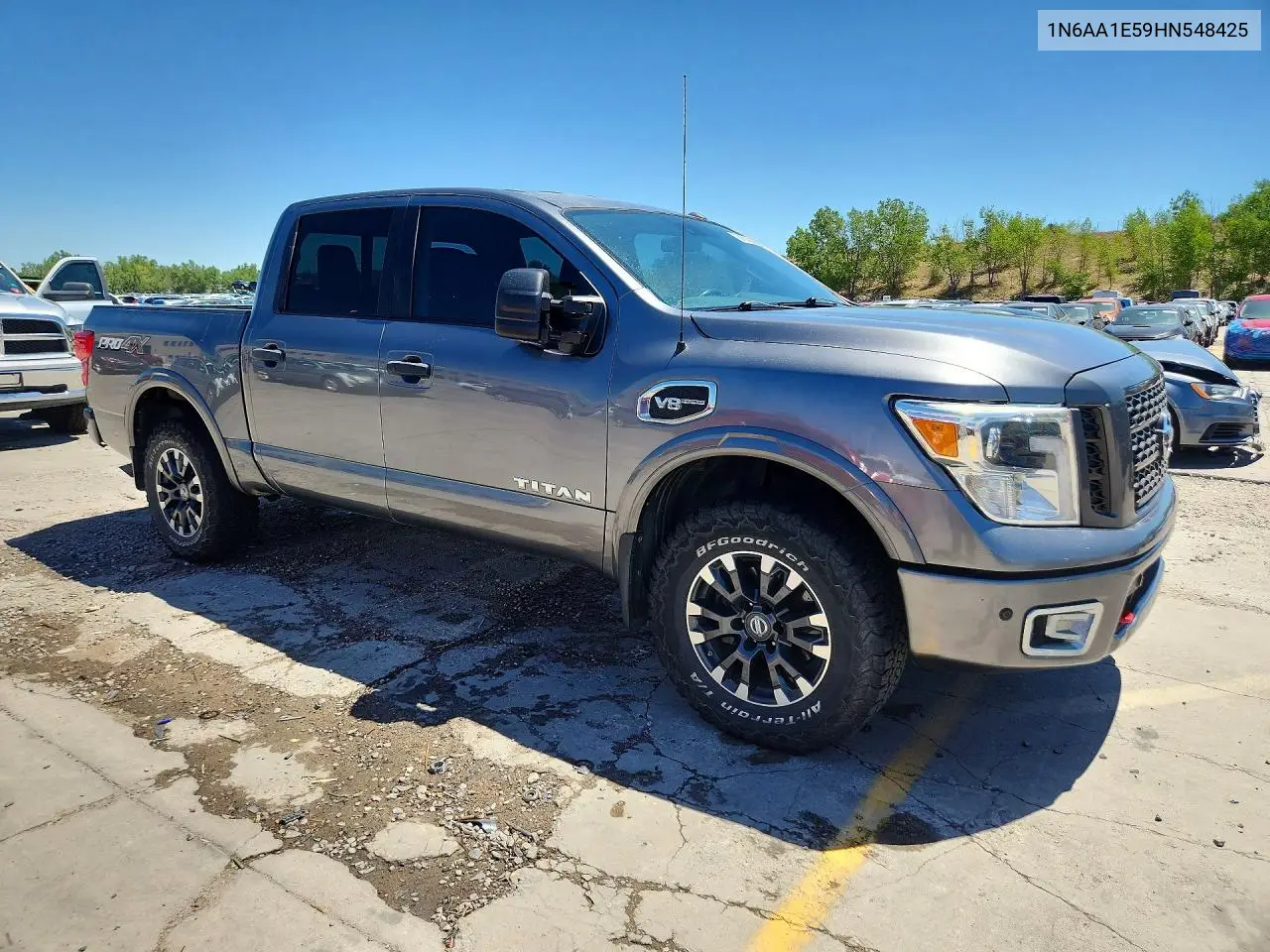 2017 Nissan Titan Pro-4X VIN: 1N6AA1E59HN548425 Lot: 60593456