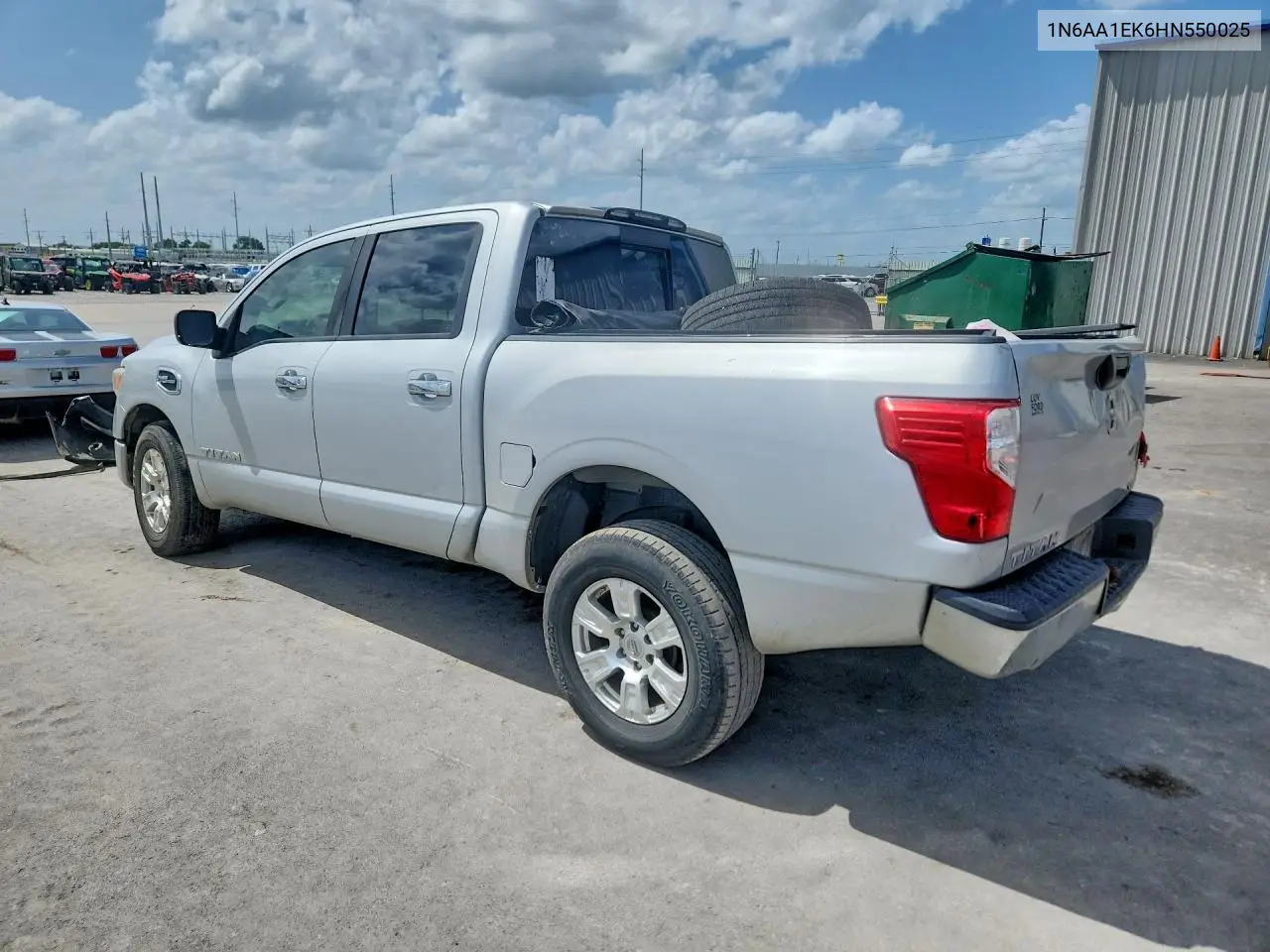2017 Nissan Titan S VIN: 1N6AA1EK6HN550025 Lot: 60618036