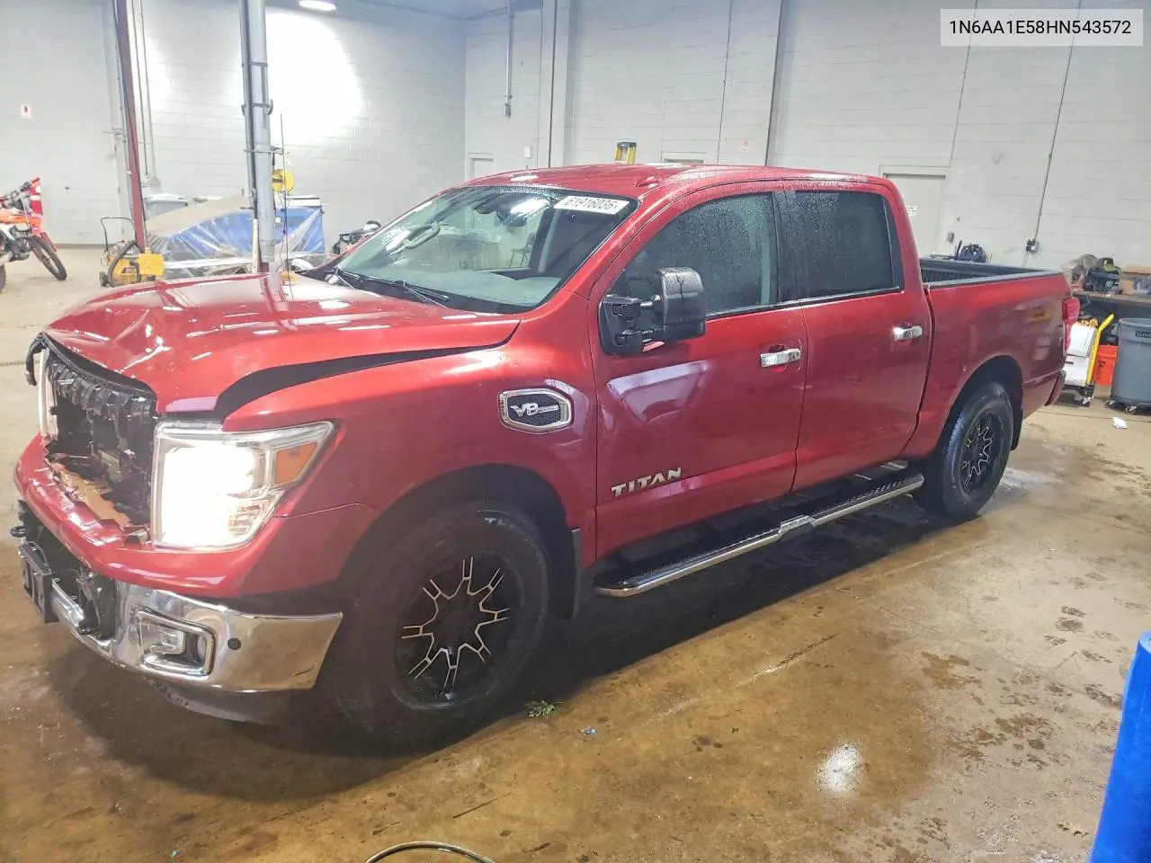 2017 Nissan Titan Sv VIN: 1N6AA1E58HN543572 Lot: 61916036