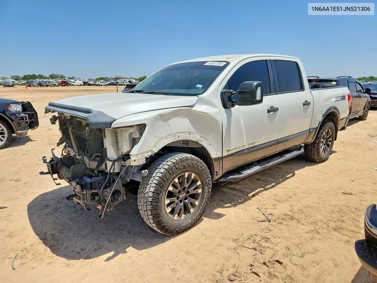 2018 Nissan Titan Pro-4X VIN: 1N6AA1E51JN521306 Lot: 61551756