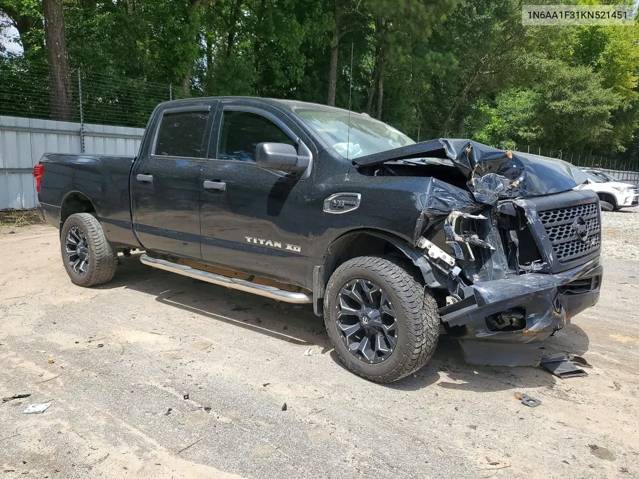 2019 Nissan Titan Xd S VIN: 1N6AA1F31KN521451 Lot: 61537326