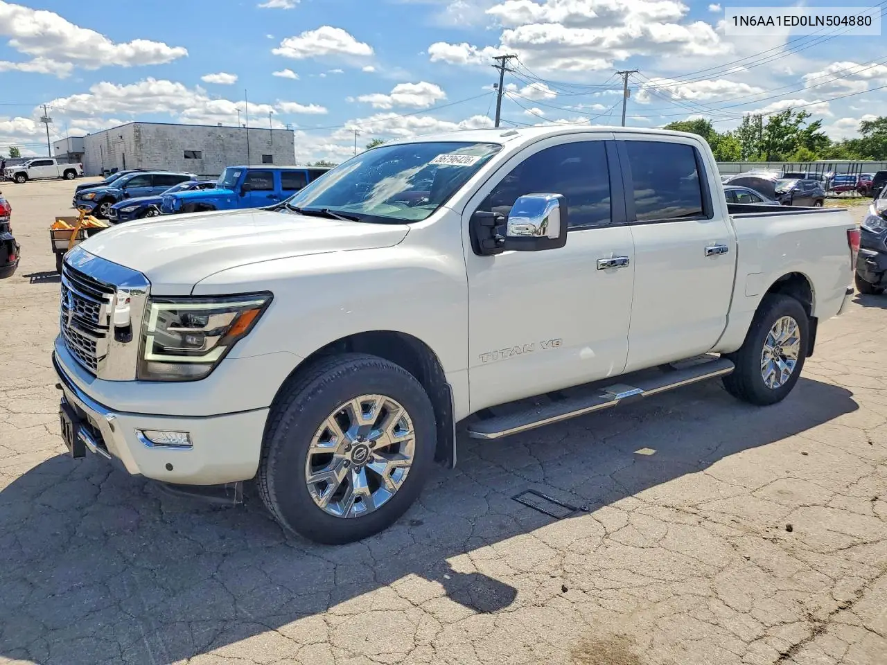 2020 Nissan Titan Sl VIN: 1N6AA1ED0LN504880 Lot: 56796426