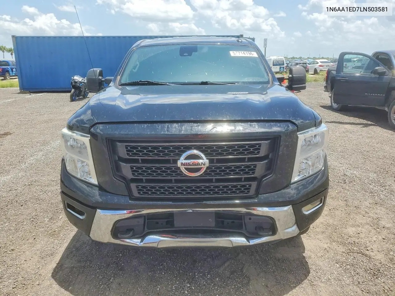 2020 Nissan Titan Sv VIN: 1N6AA1ED7LN503581 Lot: 57714196