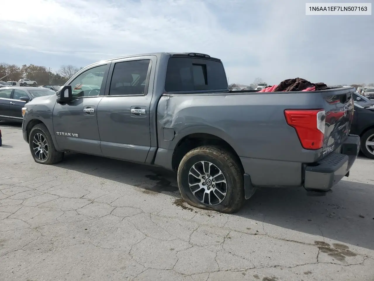 2020 Nissan Titan Sv 2Wd V8 Crew Cab 5.6L VIN: 1N6AA1EF7LN507163 Lot: 92375065