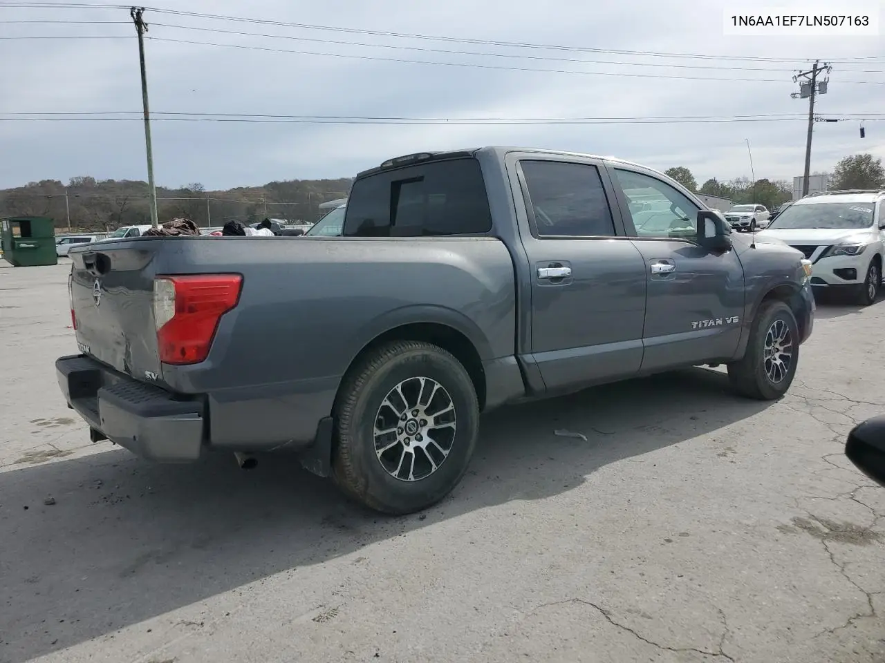 2020 Nissan Titan Sv 2Wd V8 Crew Cab 5.6L VIN: 1N6AA1EF7LN507163 Lot: 92375065